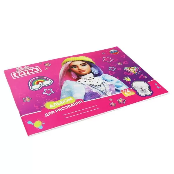 Альбом для рисования Барби 24л. Умка 320252