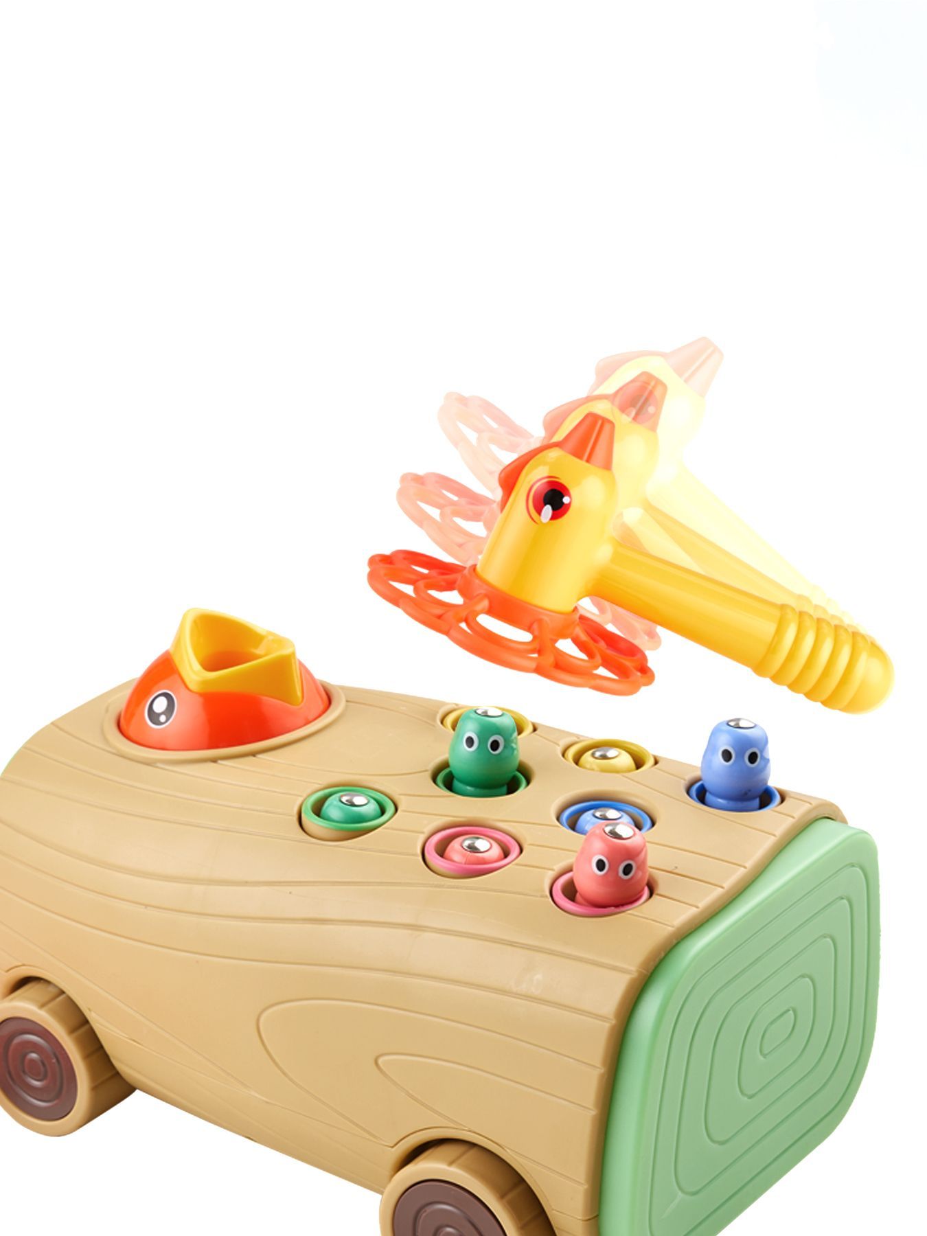Игрушка-стучалка Hungry Bird Хангри Берд (beige)