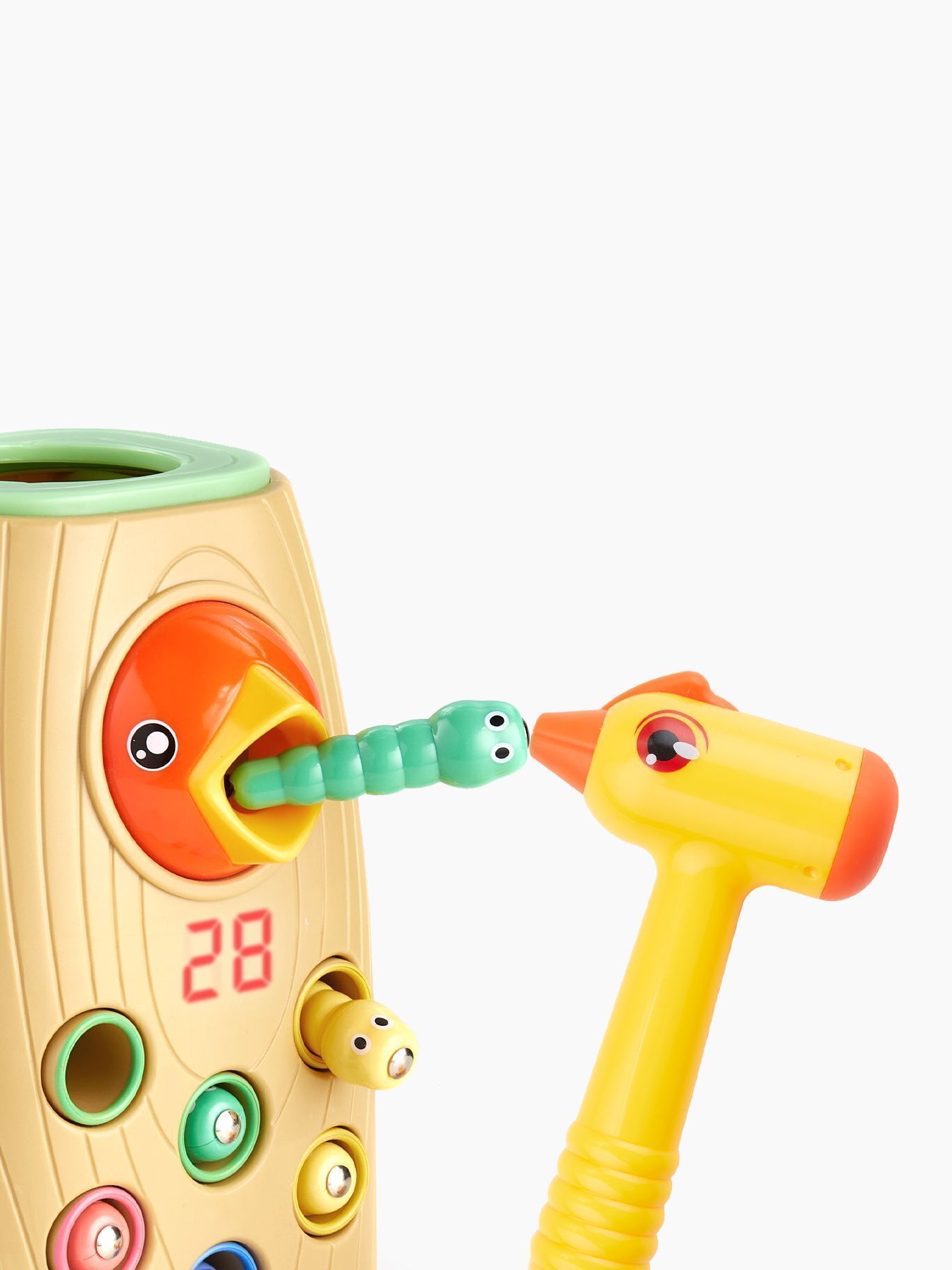 Игрушка-стучалка Hungry Bird Хангри Берд (beige)