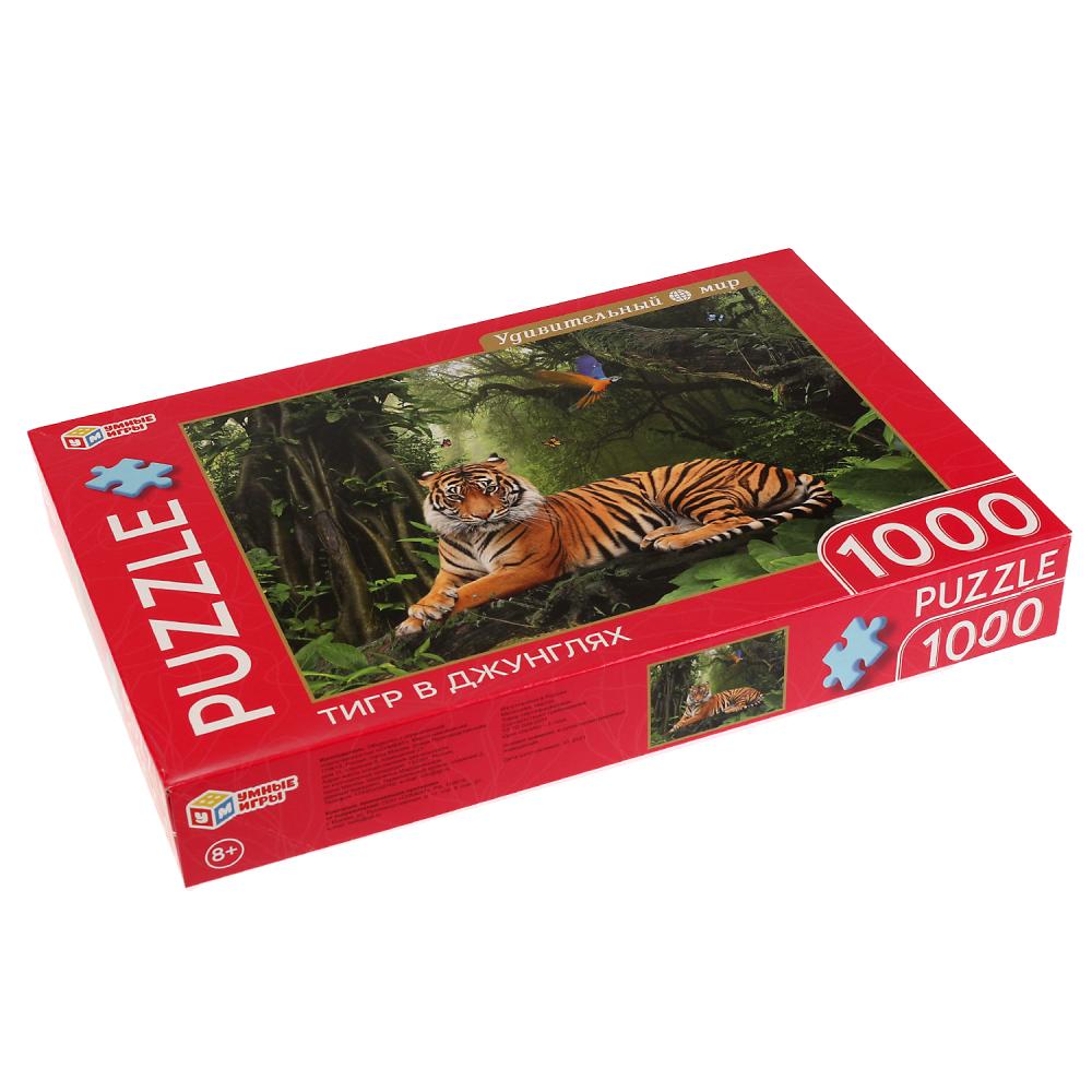 Пазлы 1000 дет. Тигр в джунглях Умные игры 323418