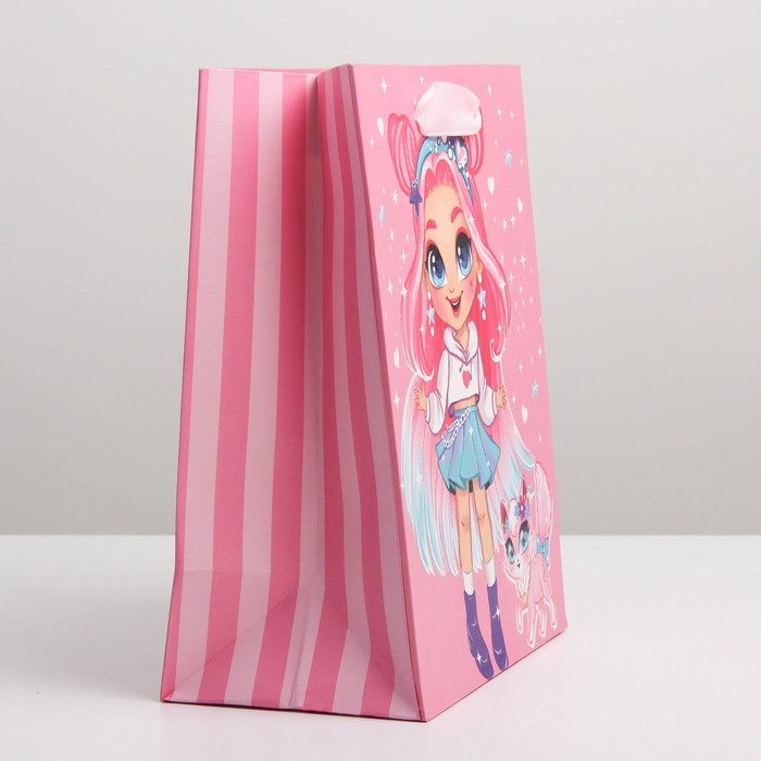 Пакет ламинированный вертикальный Милой принцессе MS 18 × 23 × 10 см