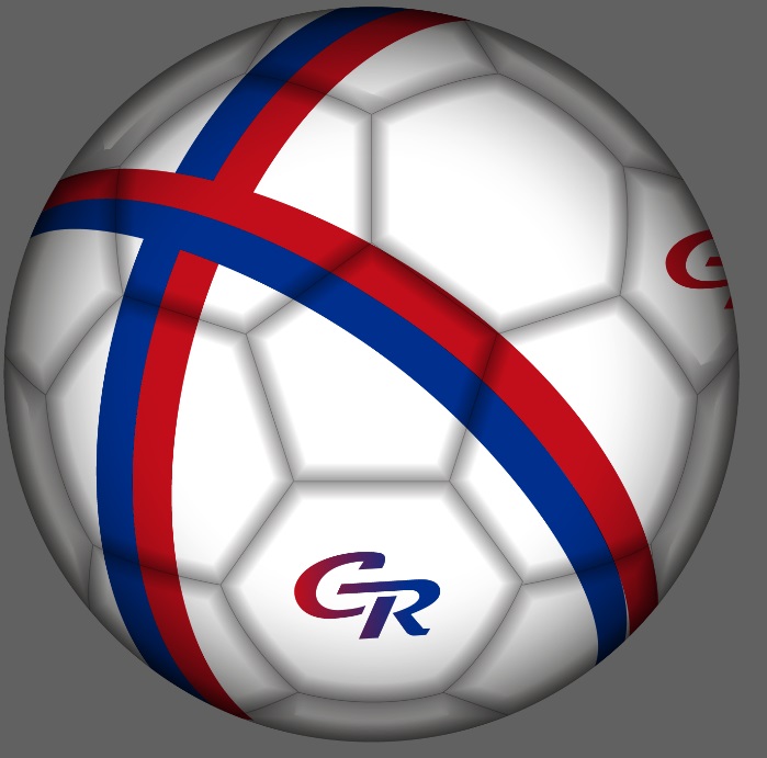 Мяч футбольный City Ride 3-слойный сшитые панели, ПВХ, 300г, размер 5, диаметр 22 см в/п
