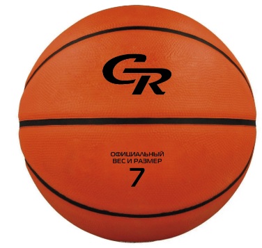 Мяч баскетбольный CR размер 7 резина, вес 570 г в/п
