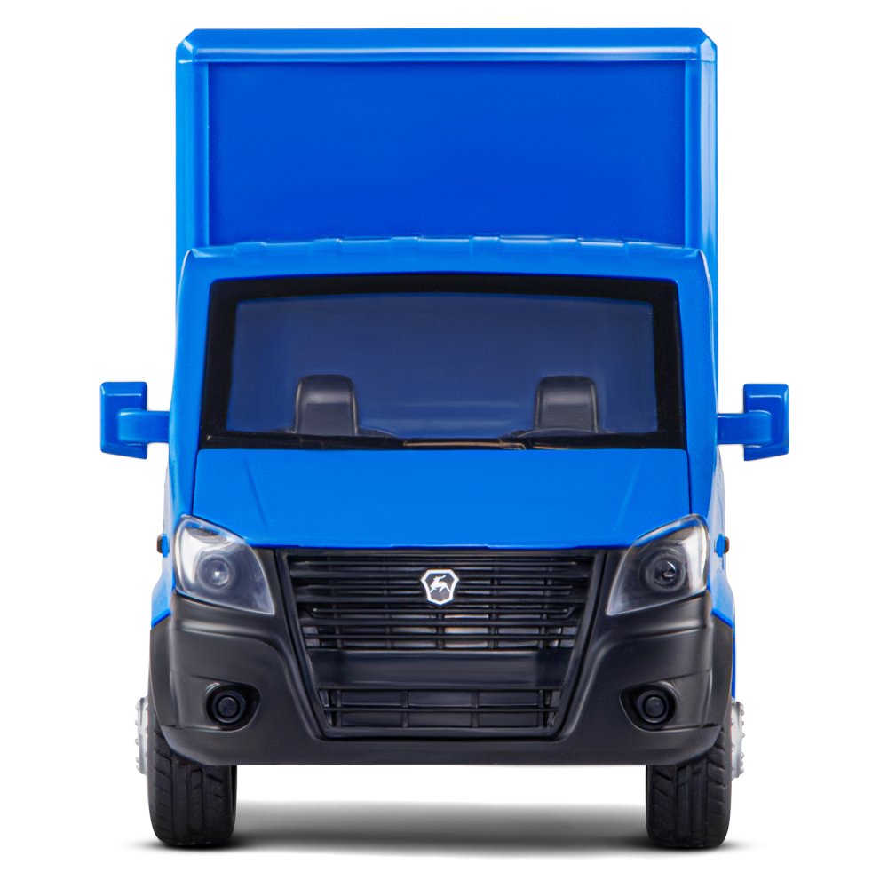 Машина метал. Автопанорама ГАЗель Next Ozon Ballon синий откр. двери,задн дверка фургона,свет,звук