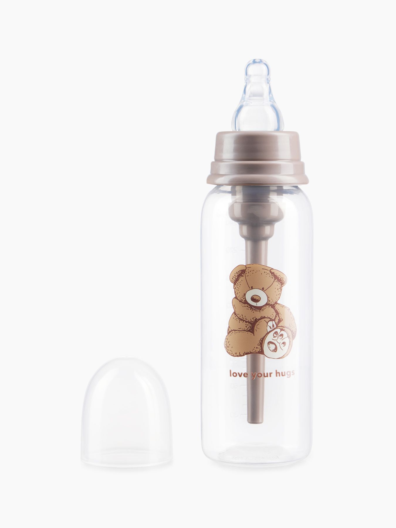 Бутылочка для кормления с силиконовой соской 250 мл (bear)