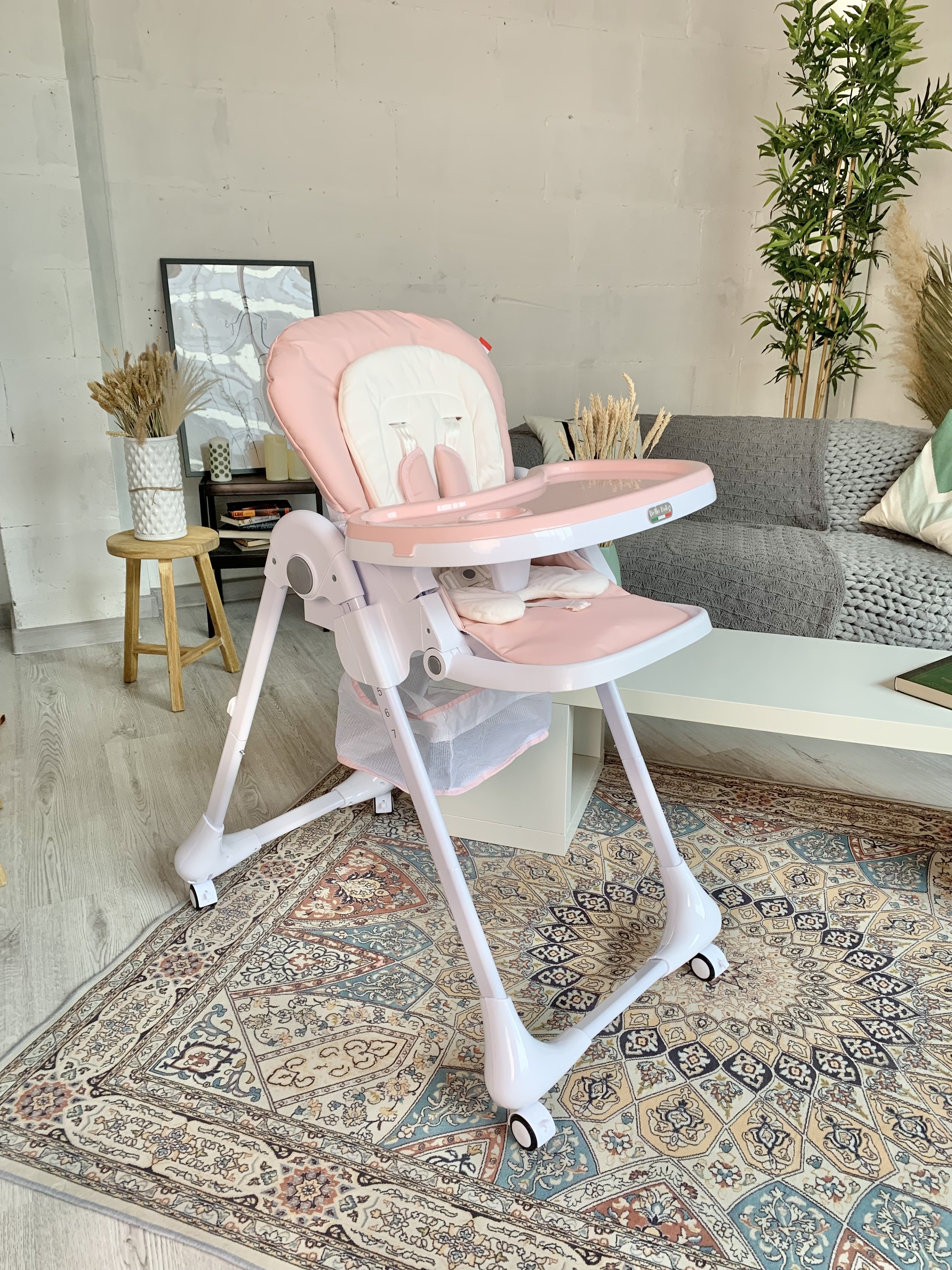 Стульчик для кормления BellaBaby B003S (розовый)