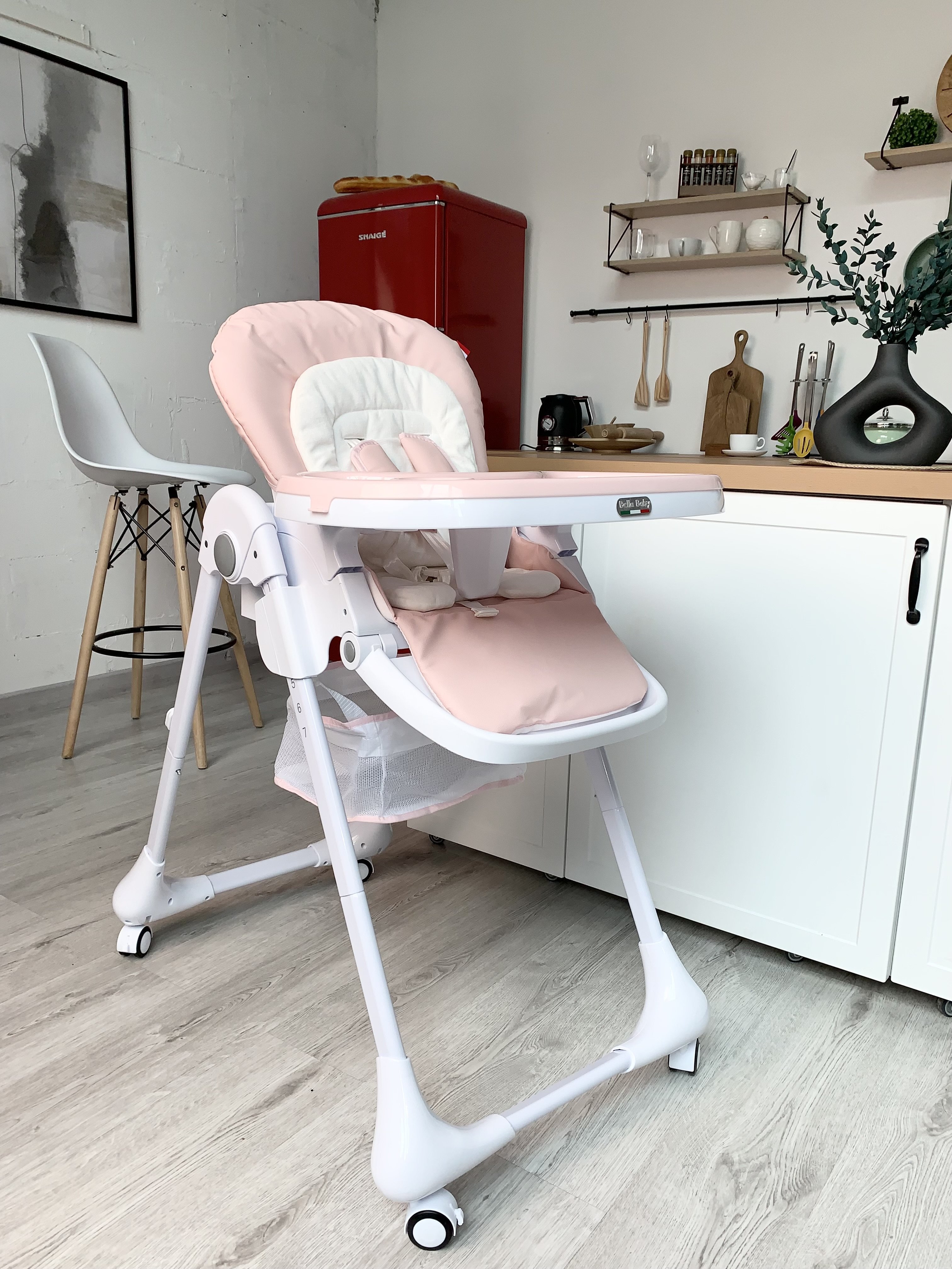 Стульчик для кормления BellaBaby B003S (розовый)