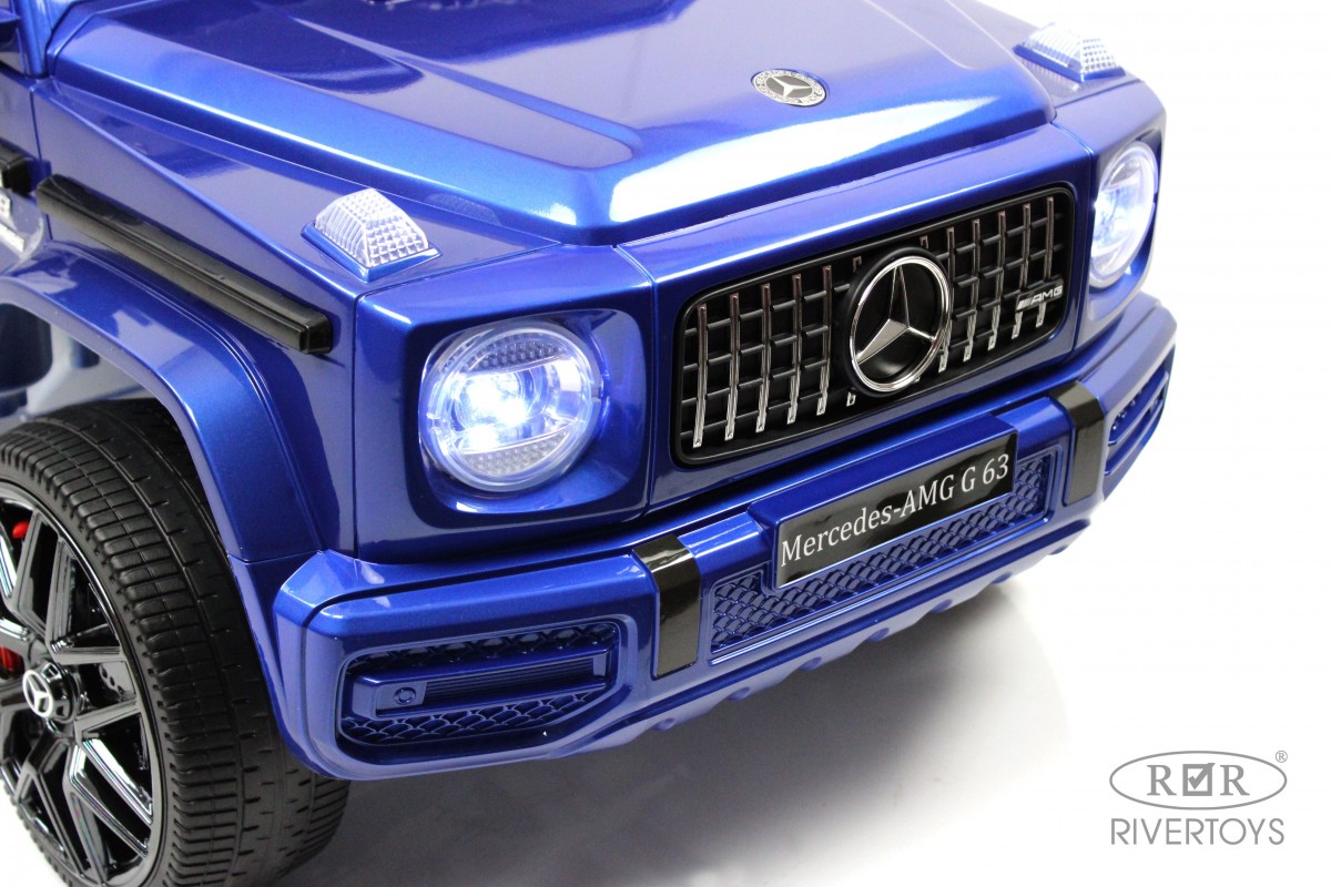 Машина на аккум. Mercedes-Benz G63 синий глянец