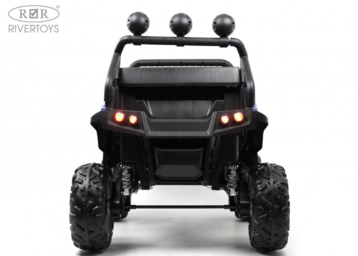 Машина на аккум. Mercedes-Benz Unimog Mini синий глянец