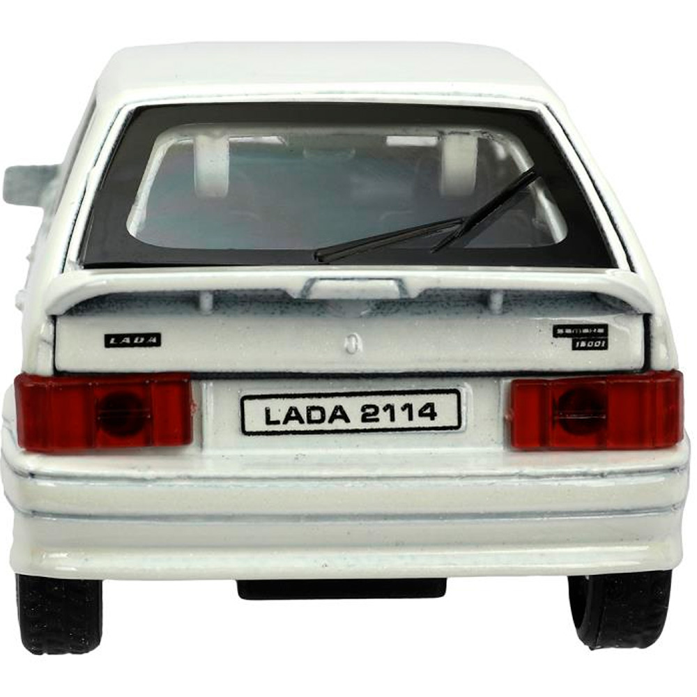 Машина метал. Технопарк Lada 2114 Samara 12 см двери багаж инерц. белая 360178