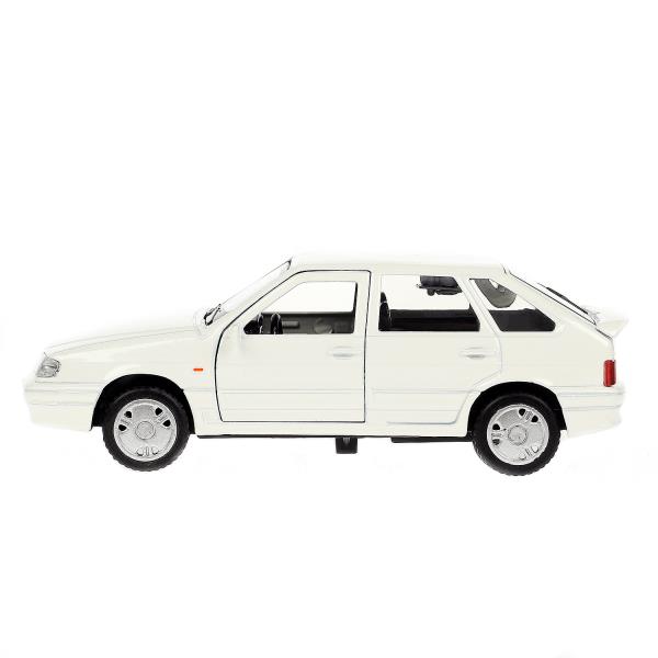 Машина метал. Технопарк Lada 2114 Samara 12 см двери багаж инерц. белая 360178