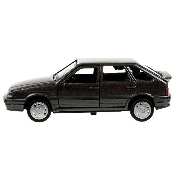 Машина метал. Технопарк Lada 2114 Samara 12 см, двери, багаж, инерц., баклажан 360179