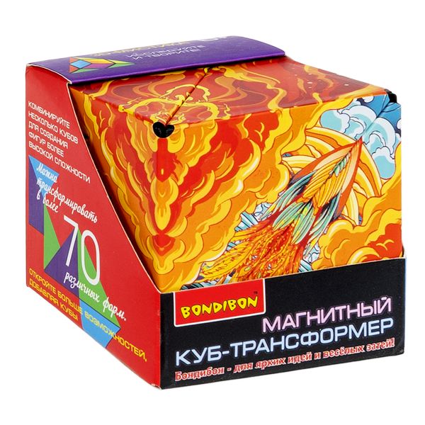 Магнитный куб-трансформер 3D-мистика Bondibon, ВOX 6,2x6,2x6,2cм, арт. 036