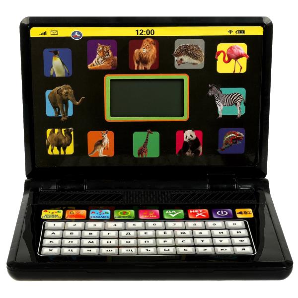Компьютер Умка с led-экраном азбука 200 слов,вопросов,песен,звуков в кор. 368663