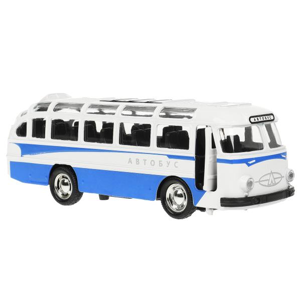 Автобус метал. Технопарк 14,5 см, двери, инерц. синий 369110