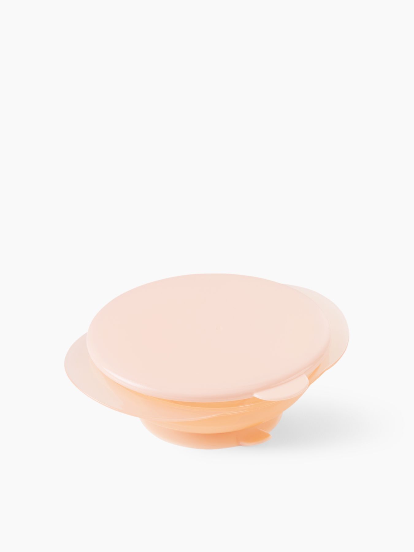 Тарелка на присоске с крышкой (pink)