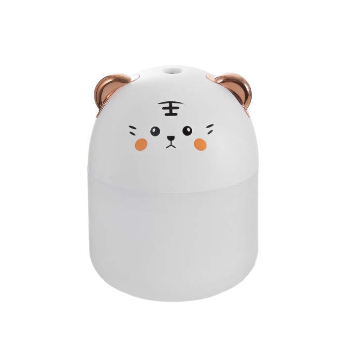 Ночник-увлажнитель Довольный котик LED 2Вт USB 250мл белый 8,4х8,4х10,8 см