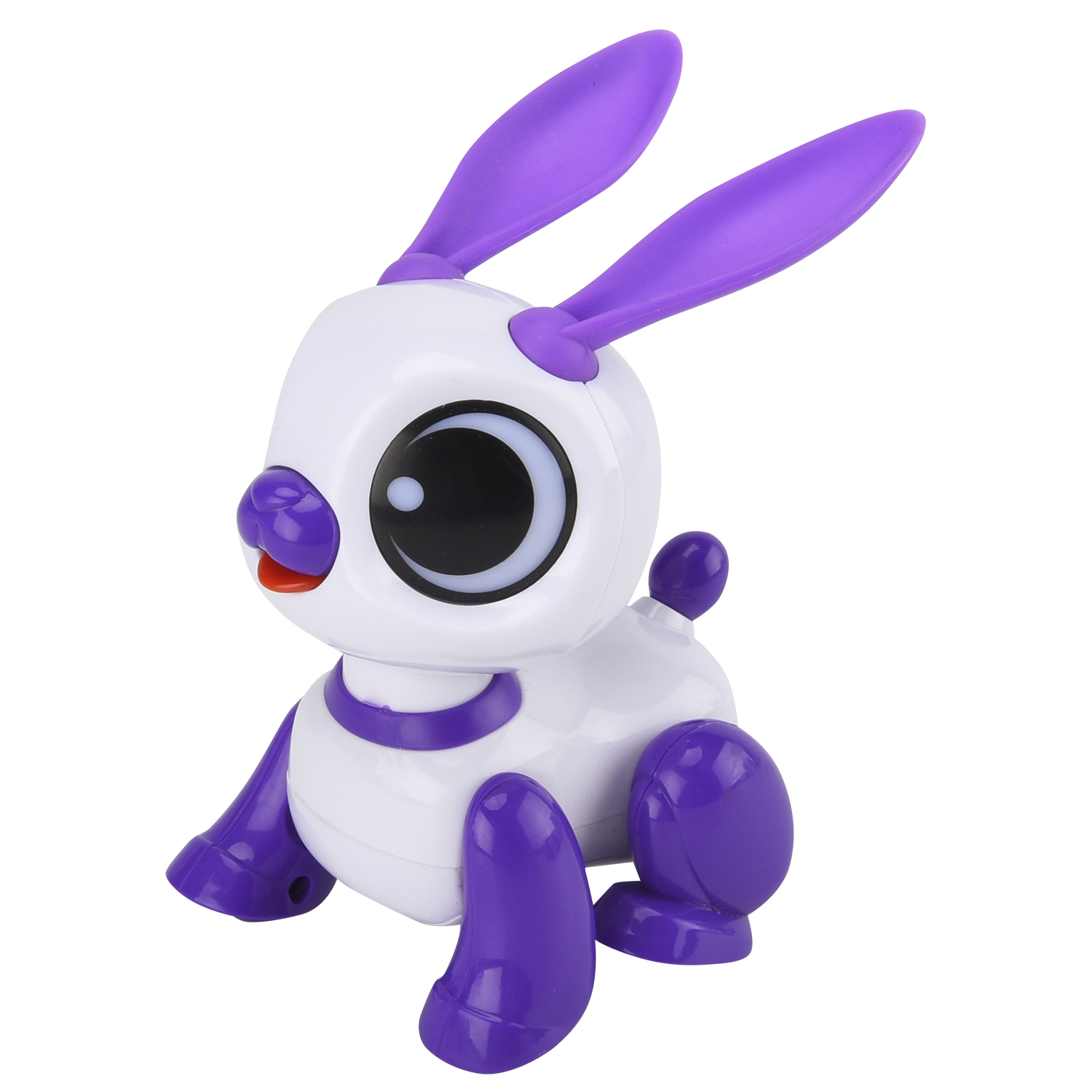 Интерактивная игрушка Mioshi active Милые животные Зайчонок 13 см, свет, звук, подвиж. фиол.