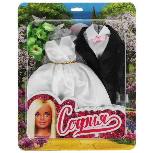 Аксессуары для кукол 29 см комплект свадебной одежды и акс для Софии  и Алекс 344374