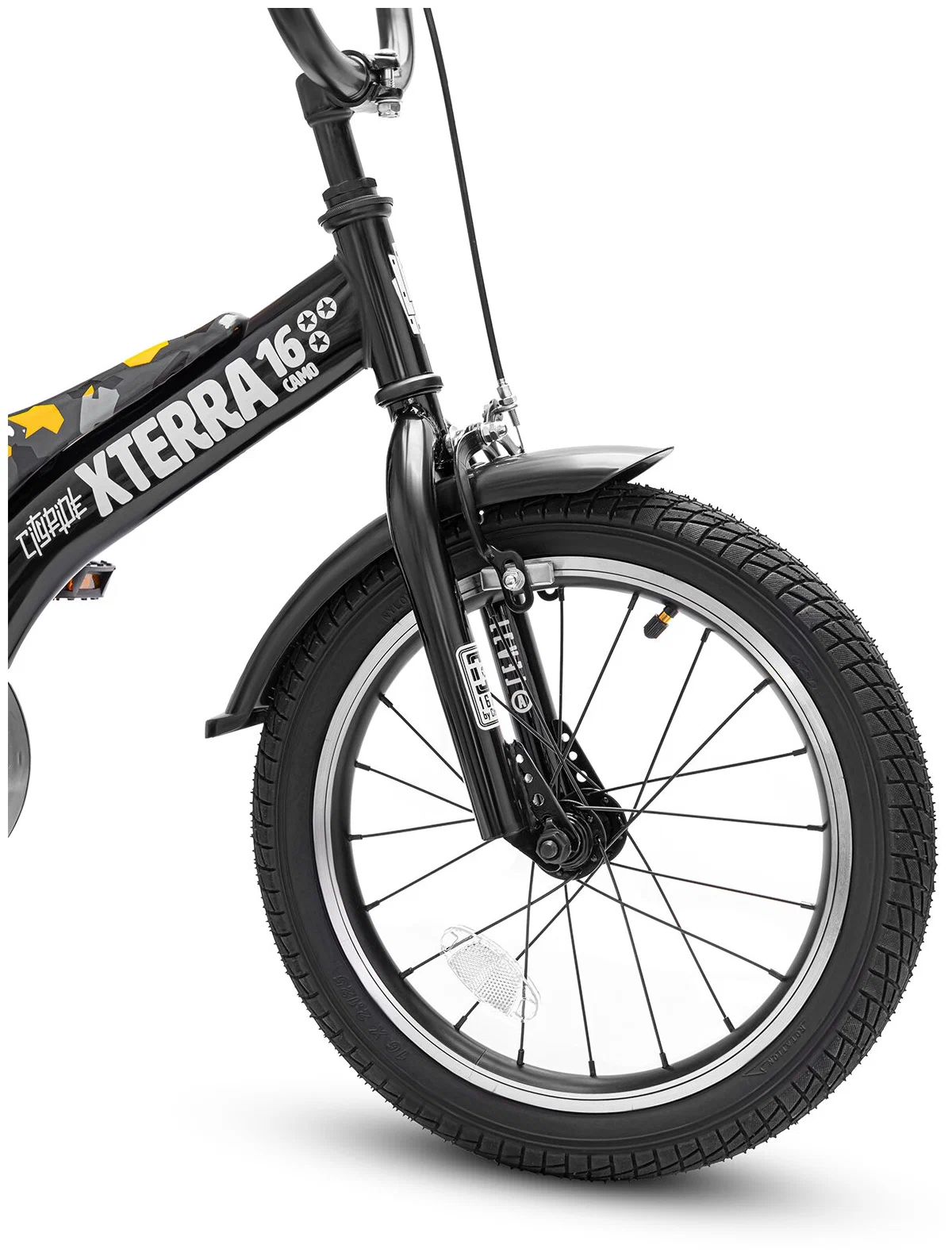 Велосипед 16" City-Ride REVO рама сталь, кожух цепи 100% диски алюм втулки сталь
