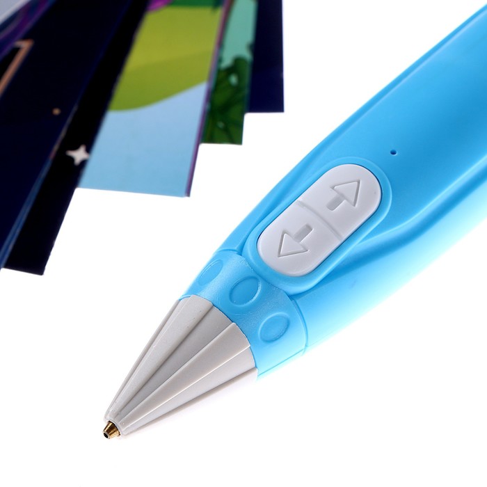 3D ручка набор PCL пластика светящегося в темноте, мод. PN015 цвет голубой