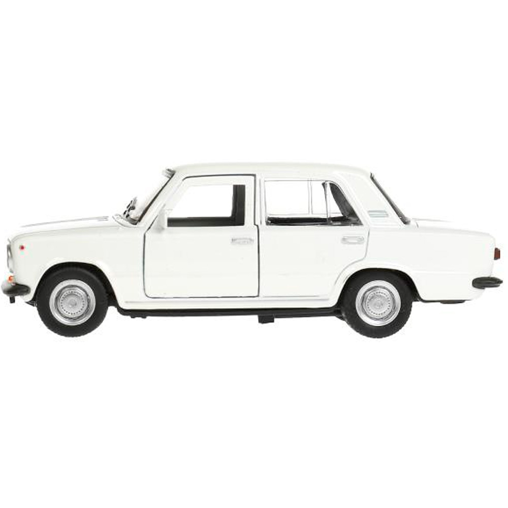 Машина метал. Технопарк Ваз 2101 длина 12 см, двери, багаж, инерц, белый, кор. 372580