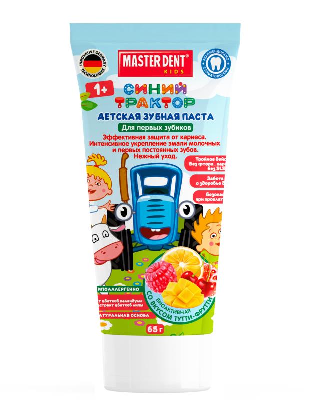 Зубная паста для детей Супер щенки 65мл клубника Master Dent 373350