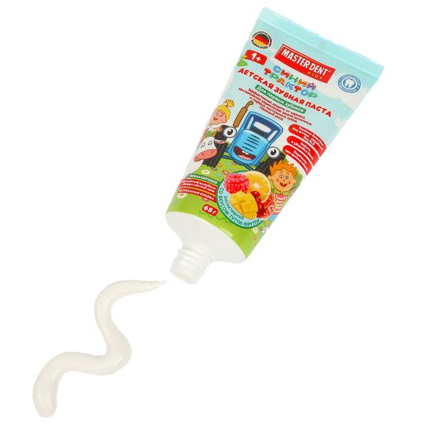 Зубная паста для детей 50мл Синий Трактор тутти-фрутти Master Dent 373360