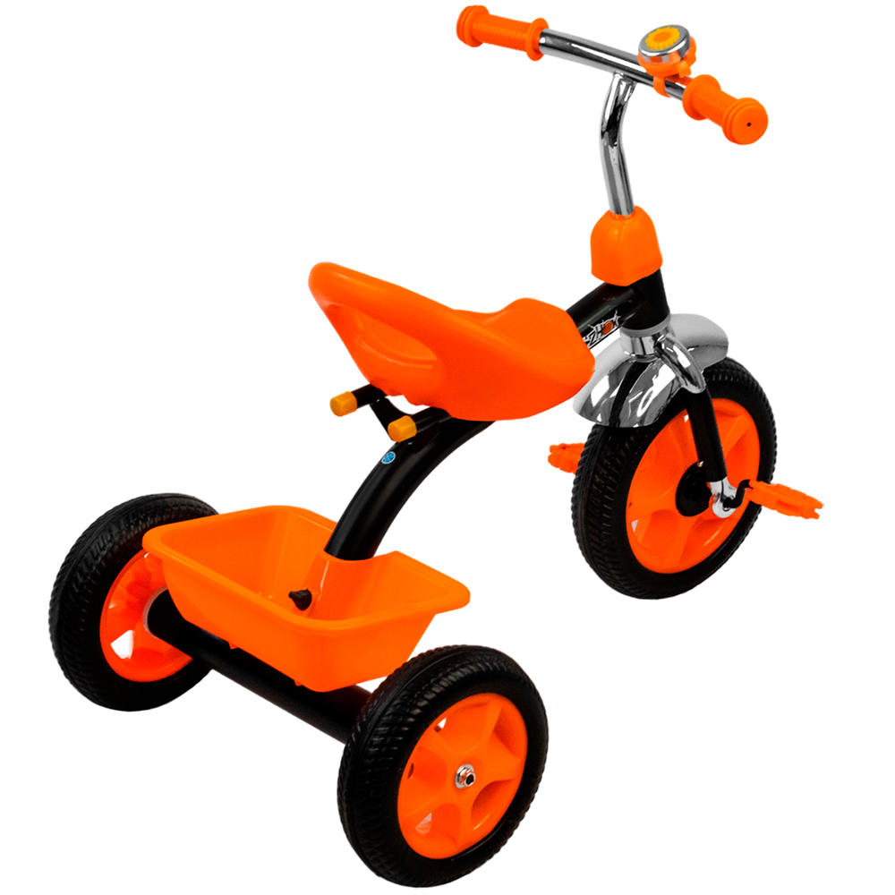 Велосипед трехколесный оранжевый колеса EVA