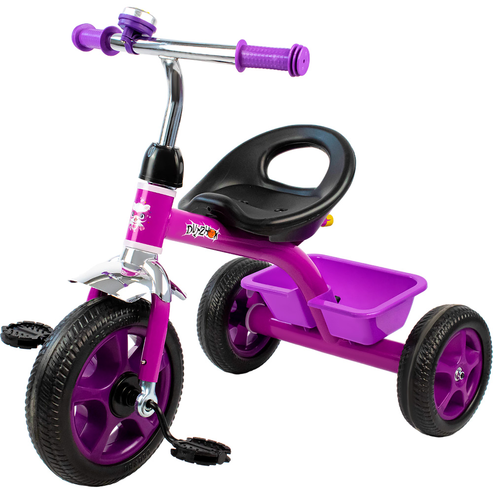 Велосипед трехколесный фиолетовый колеса EVA