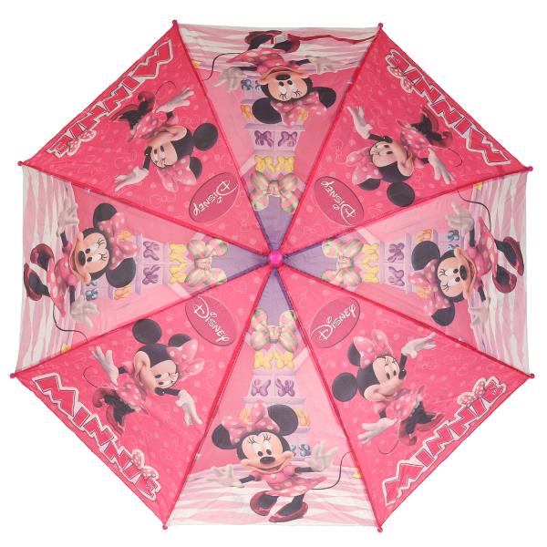Зонт детский Минни маус r-45см ткань полуавтомат Играем вместе 373438