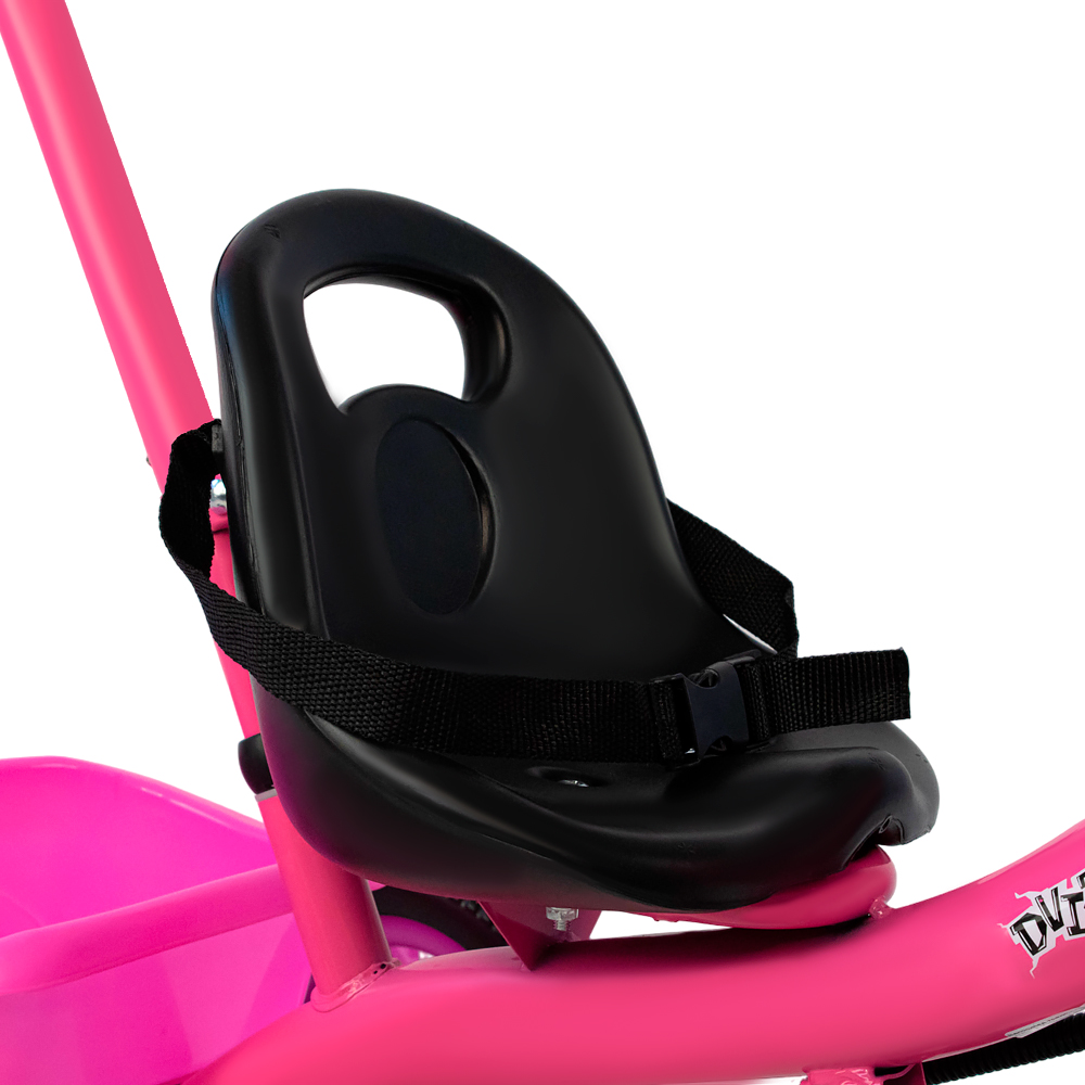Велосипед трехколесный розовый колеса EVA