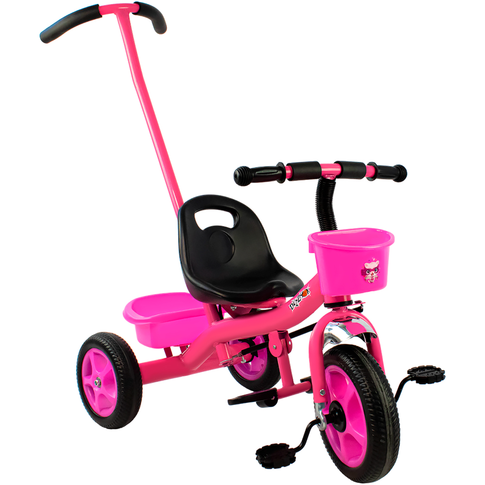 Велосипед трехколесный розовый колеса EVA
