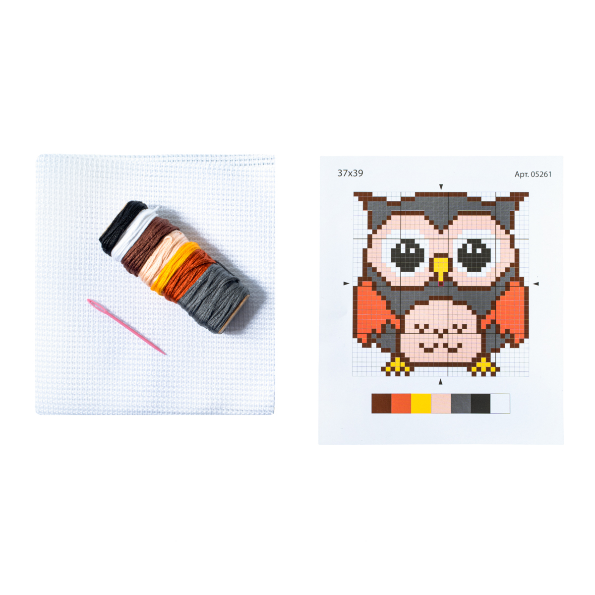 Набор для творчества Вышивка Совёнок с пяльцами