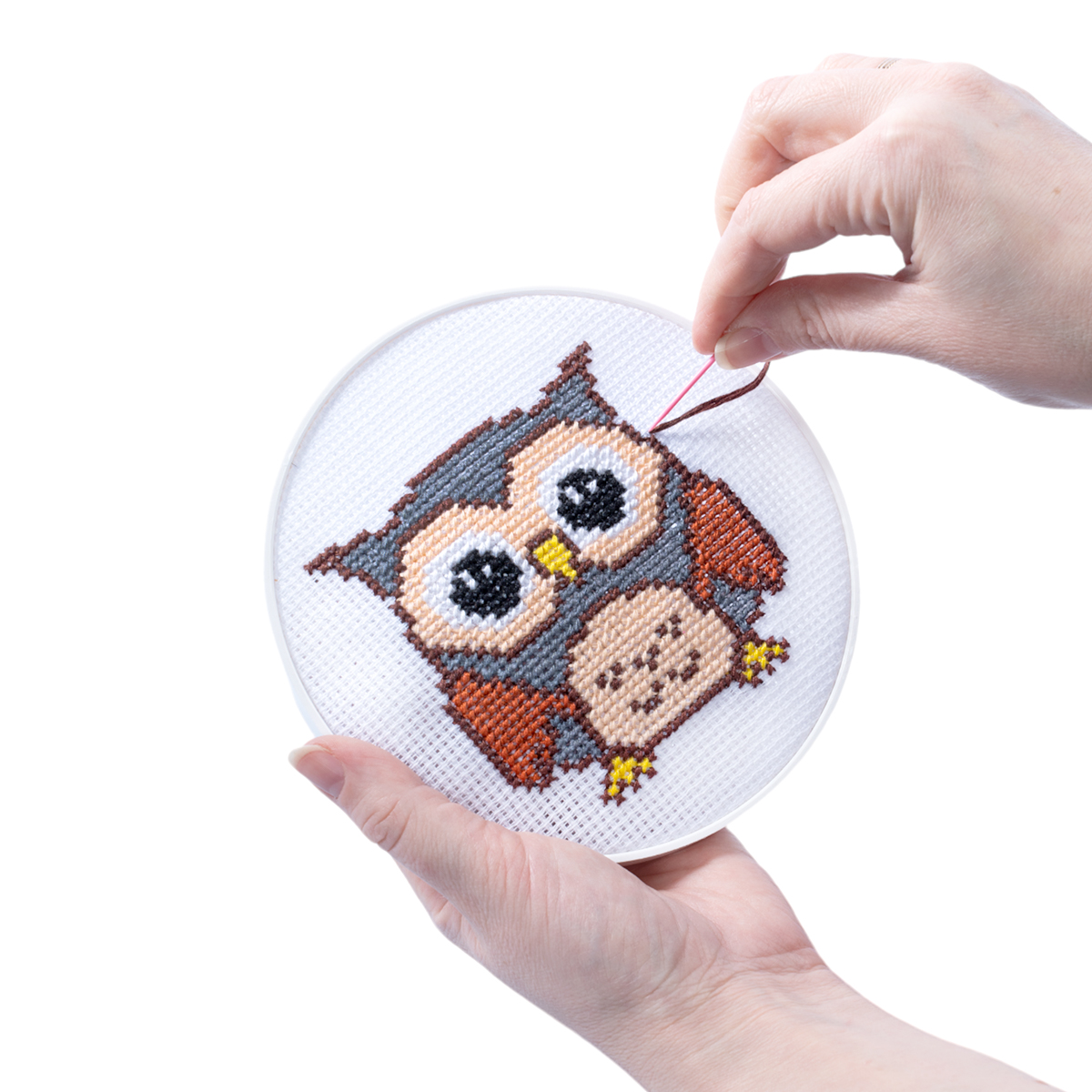 Набор для творчества Вышивка Совёнок с пяльцами