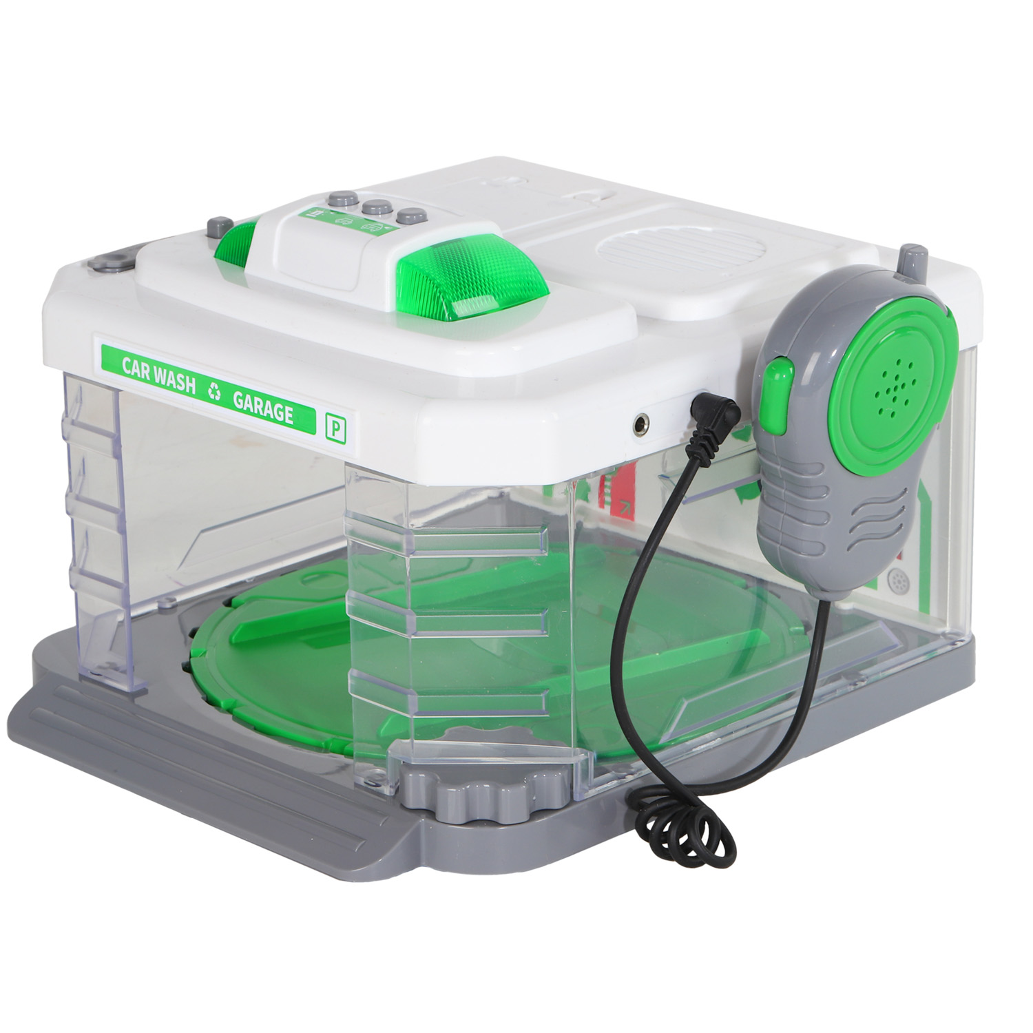 Автомойка с паром в наборе автомойка и машинка, свет, звук 31,5*22,5*19