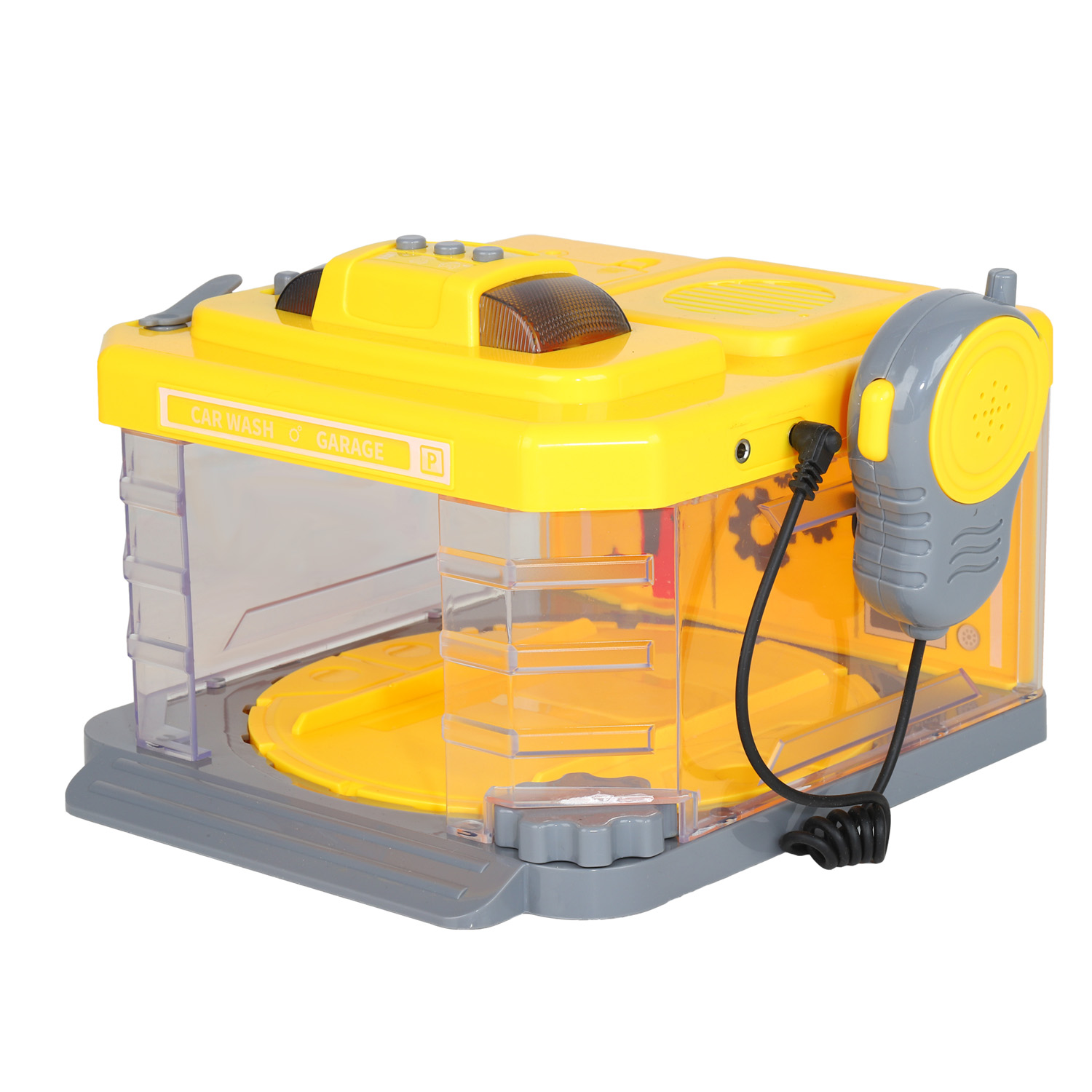 Автомойка с паром в наборе автомойка и машинка, свет, звук 31,5*22,5*20