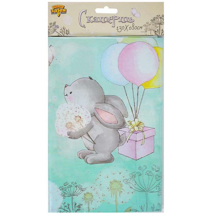 Скатерть п/э Зайка 130х180см/G