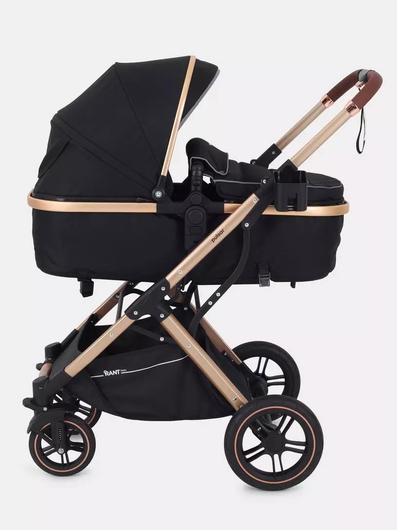 Коляска детская RANT basic Pulsar Gold 2в1 Black