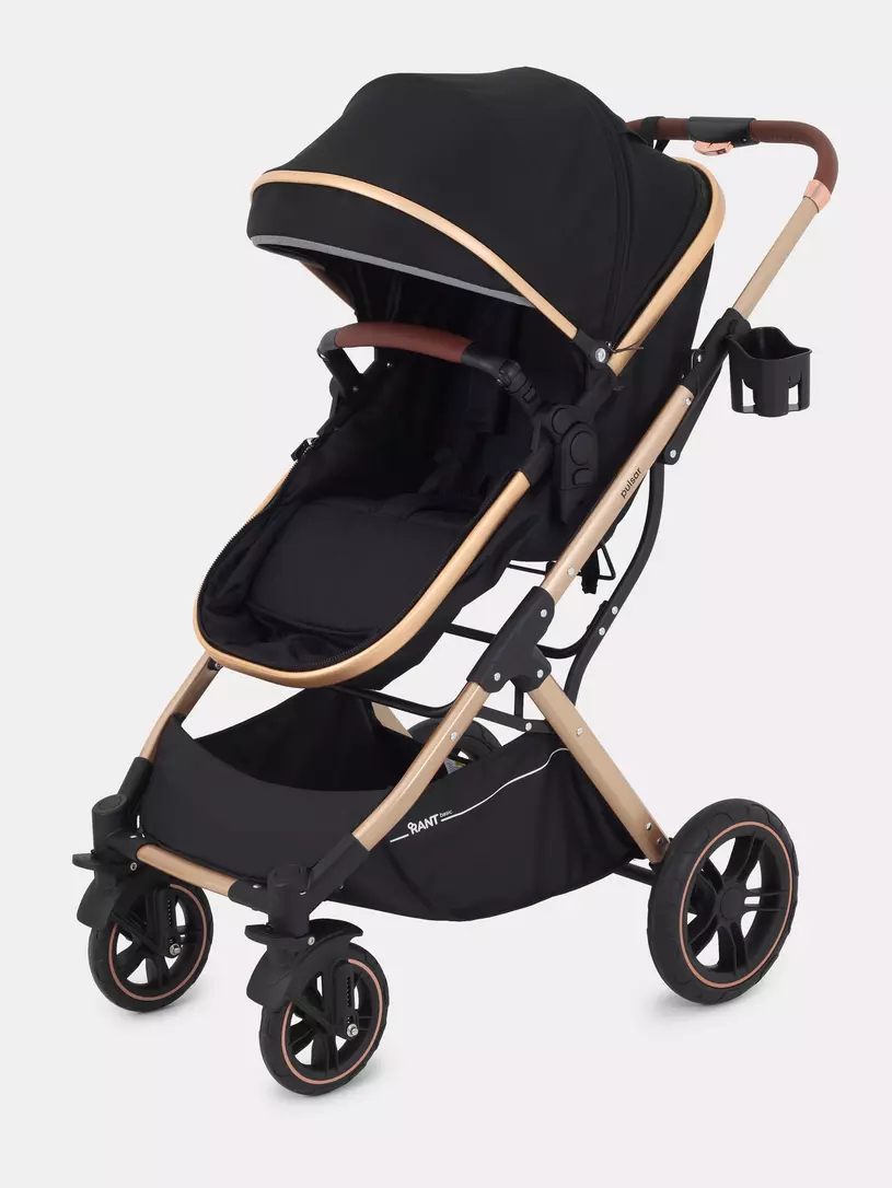 Коляска детская RANT basic Pulsar Gold 2в1 Black