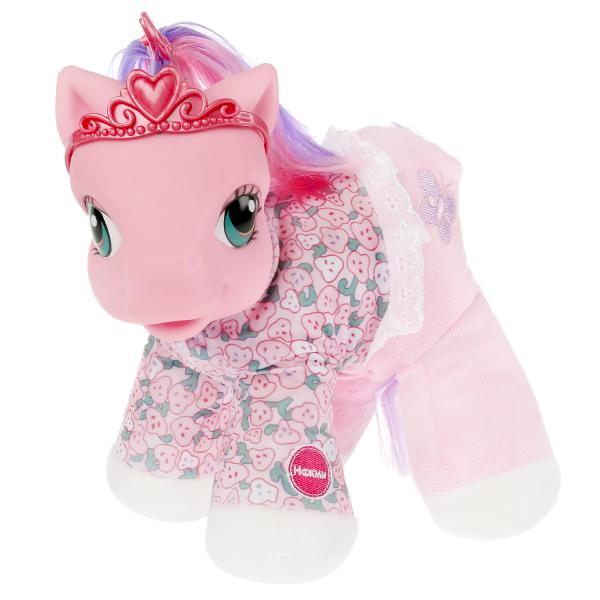 Любимая пони пьет из бутылочки чмокает розовый Карапуз 281050