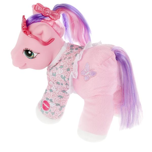 Любимая пони пьет из бутылочки чмокает розовый Карапуз 281050