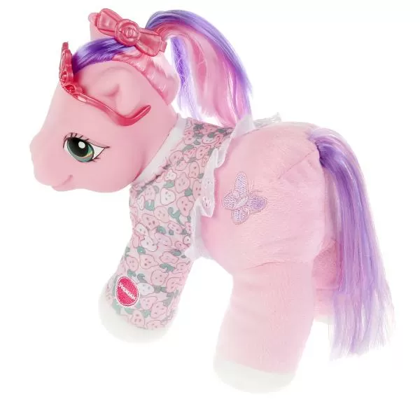 Любимая пони пьет из бутылочки чмокает розовый Карапуз 281050