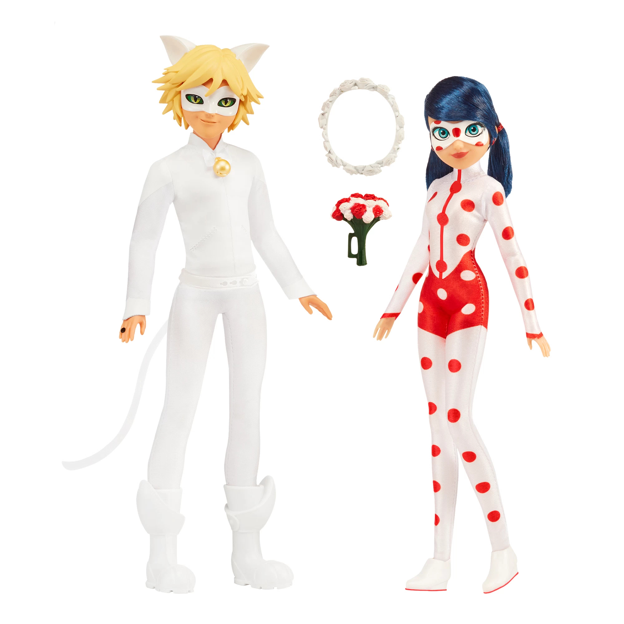 Игровой набор Miraculous Свадьба Леди Баг и Супер-кота кукла 27 см - 2шт. аксессуары