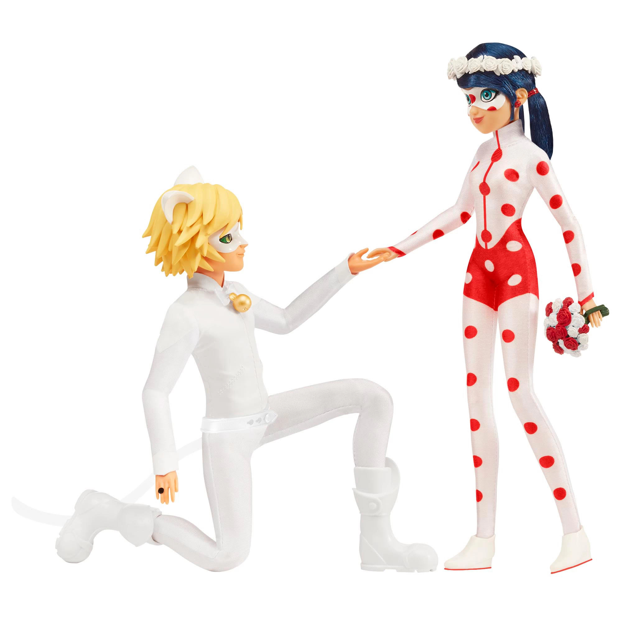 Игровой набор Miraculous Свадьба Леди Баг и Супер-кота кукла 27 см - 2шт. аксессуары