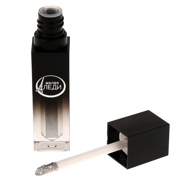 Косметика для девочек тени для век с блёстками, серебристые Милая леди 336633