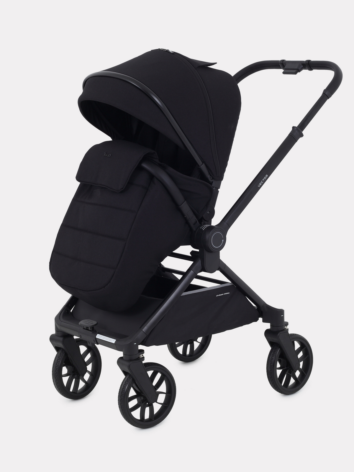 Коляска детская Rant Vector (2в1) Black
