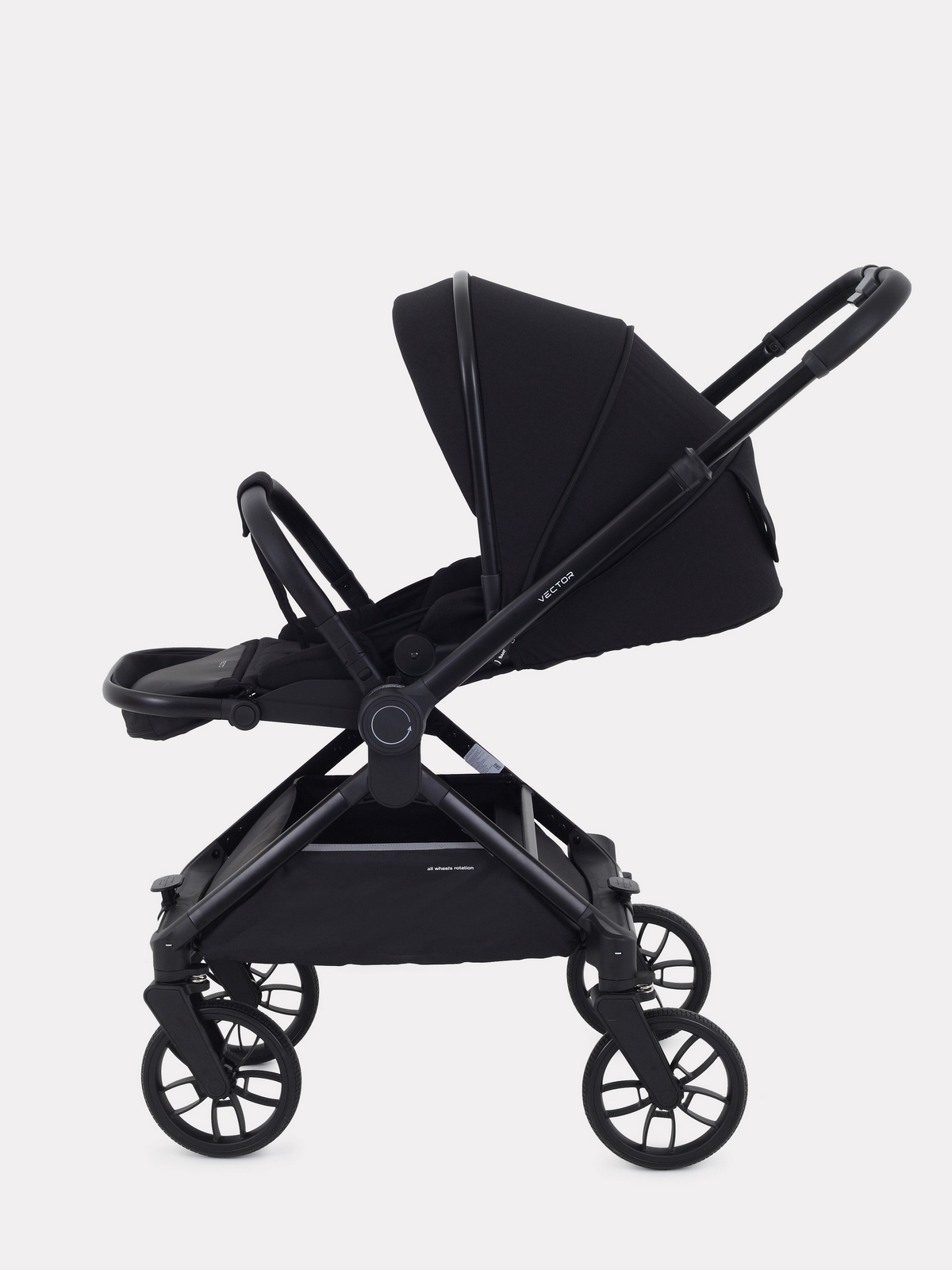 Коляска детская Rant Vector (2в1) Black