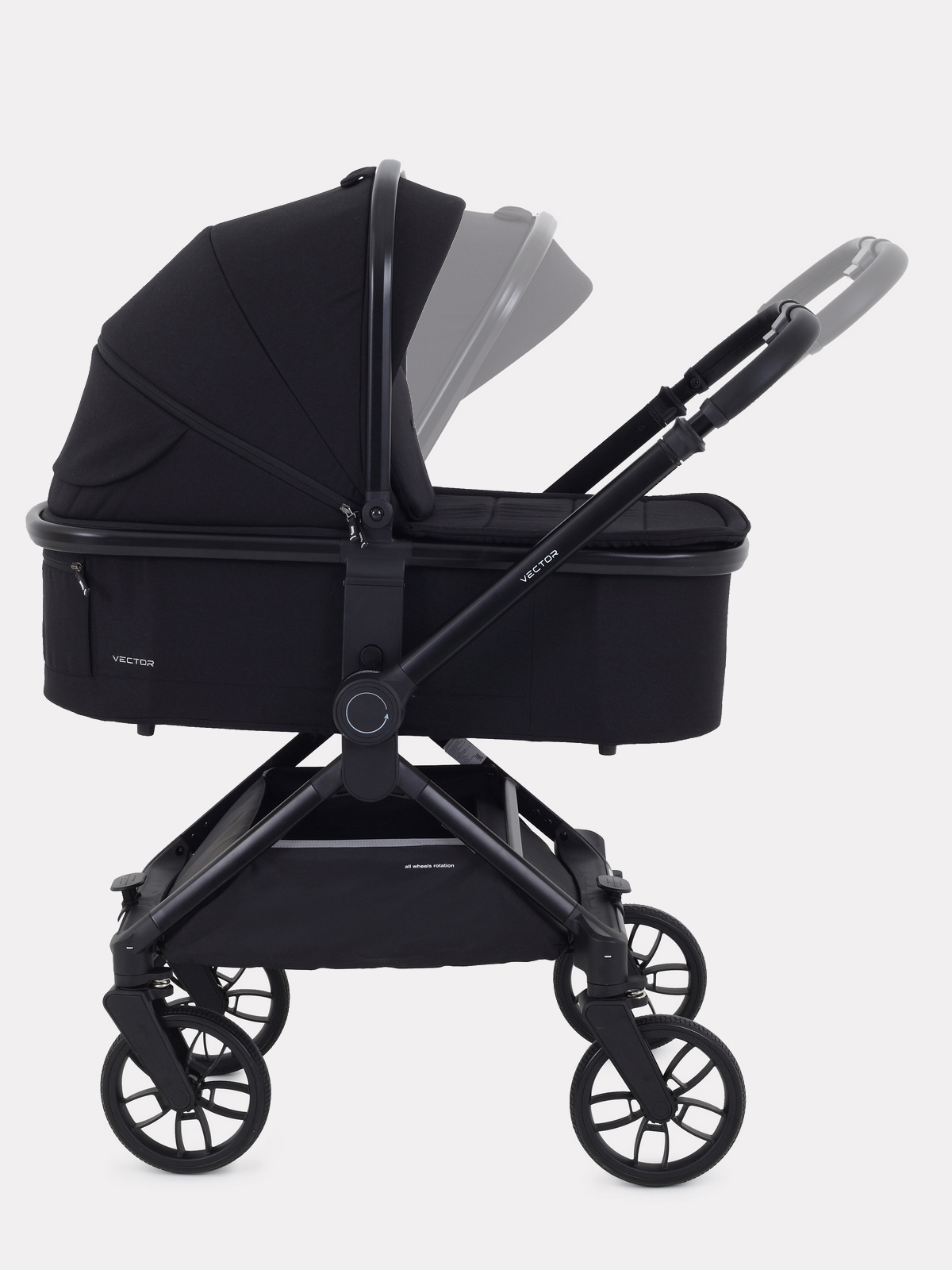 Коляска детская Rant Vector (2в1) Black