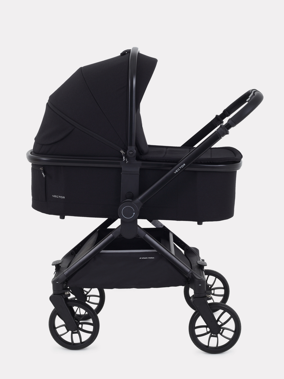 Коляска детская Rant Vector (2в1) Black